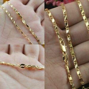 fordaily'shop Clothes and stuff   Wholesale 16"-30" Jewelry 18K Gold Necklace Women Men